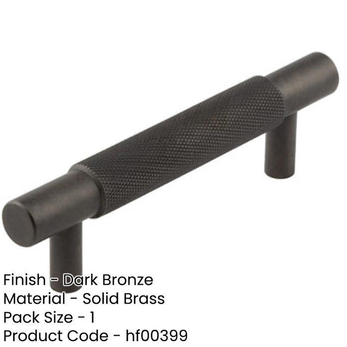 Stylish 96mm Dark Bronze Cabinet Handle Modern Furniture Kitchen Drawer Pull Handle-1