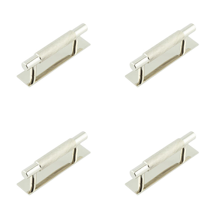 PACK Stylish Polished Nickel Cabinet Handle with 96mm Centers Kitchen Drawer Pull Handle