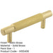 Stylish Satin Brass Cabinet Handle Modern Furniture 96mm Ctrs Kitchen Drawer Pull Handle-1