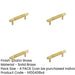 PACK Stylish Satin Brass Cabinet Handle Modern Furniture 96mm Ctrs Kitchen Drawer Pull Handle-1