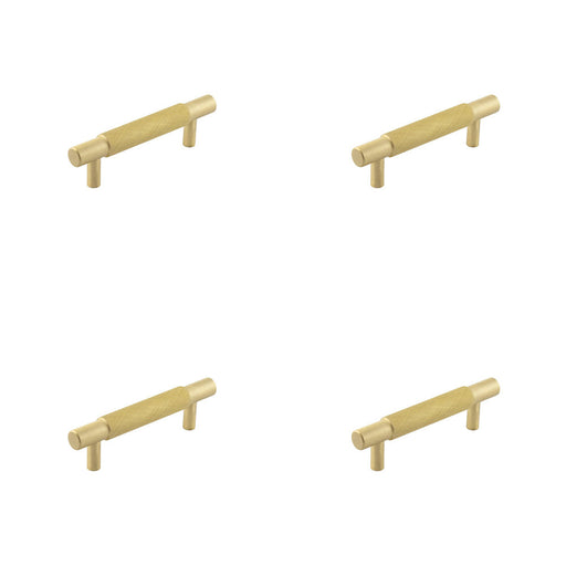 PACK Stylish Satin Brass Cabinet Handle Modern Furniture 96mm Ctrs Kitchen Drawer Pull Handle