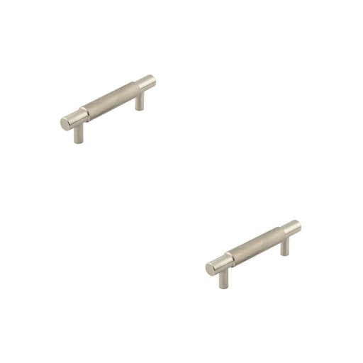 PACK Stylish Satin Nickel Cabinet Handle 96mm Modern Interiors Kitchen Drawer Pull Handle (1)