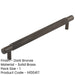 Stylish Dark Bronze Cabinet Handle 224mm Ctrs Modern Interiors Kitchen Drawer Pull Handle-1