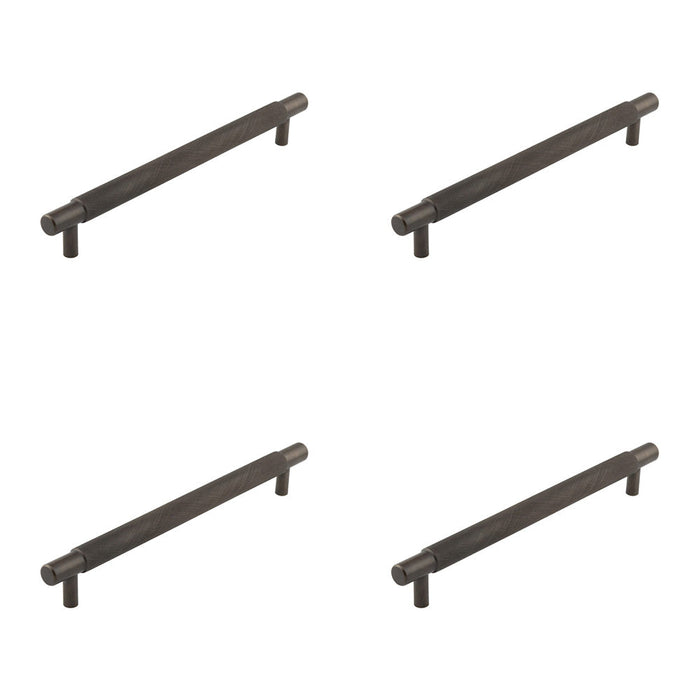 PACK Stylish Dark Bronze Cabinet Handle 224mm Ctrs Modern Interiors Kitchen Drawer Pull Handle