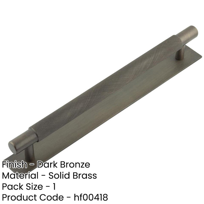 Stylish Dark Bronze Cabinet Handle with 224mm Centers Kitchen Drawer Pull Handle (1)-1