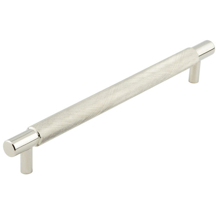 Stylish Polished Nickel Cabinet Handle 224mm Ctrs Modern Interiors Kitchen Drawer Pull Handle