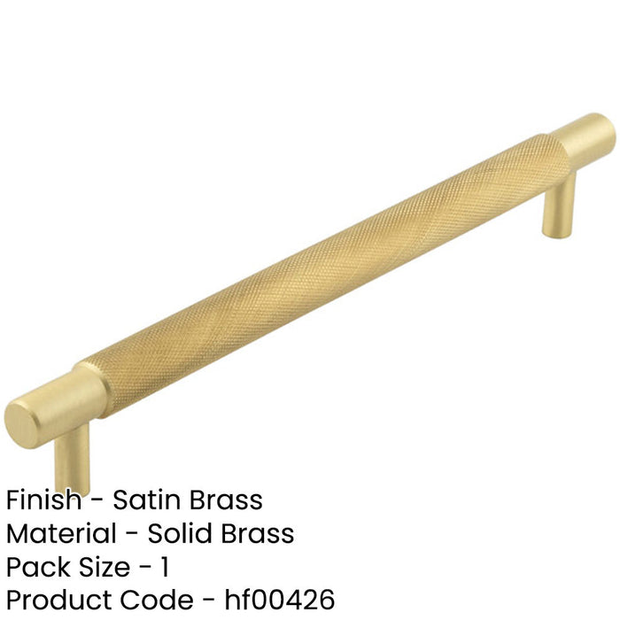 Stylish 224mm Satin Brass Cabinet Handle Modern Spaces Kitchen Drawer Pull Handle-1