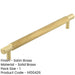 Stylish 224mm Satin Brass Cabinet Handle Modern Spaces Kitchen Drawer Pull Handle-1