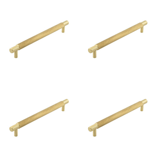 PACK Stylish 224mm Satin Brass Cabinet Handle Modern Spaces Kitchen Drawer Pull Handle