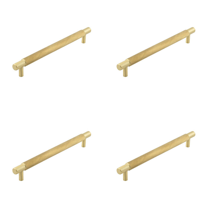 PACK Stylish 224mm Satin Brass Cabinet Handle Modern Spaces Kitchen Drawer Pull Handle