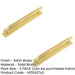 PACK Stylish 224mm Satin Brass Cabinet Handle with Plain Backplate Kitchen Drawer Pull Handle (1)-1
