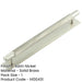 Stylish Satin Nickel Cabinet Handle with Stepped Backplate 224mm Ctrs Kitchen Drawer Pull Handle-1