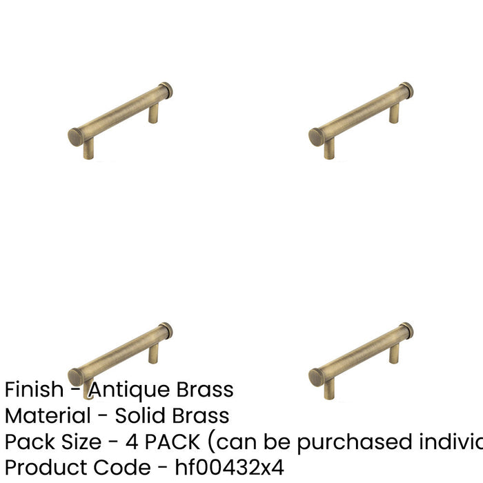 PACK Stylish 96mm Antique Brass Cabinet Handle Modern Interiors Kitchen Drawer Pull Handle-1