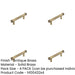 PACK Stylish 96mm Antique Brass Cabinet Handle Modern Interiors Kitchen Drawer Pull Handle-1