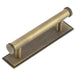 Stylish 96mm Antique Brass Cabinet Handle with Stepped Backplate Kitchen Drawer Pull Handle (2)