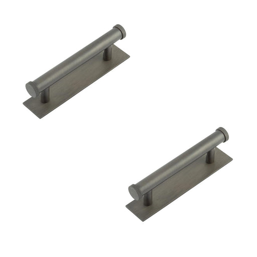 PACK Stylish 96mm Dark Bronze Cabinet Handle with Knurled Design Kitchen Drawer Pull Handle (3)