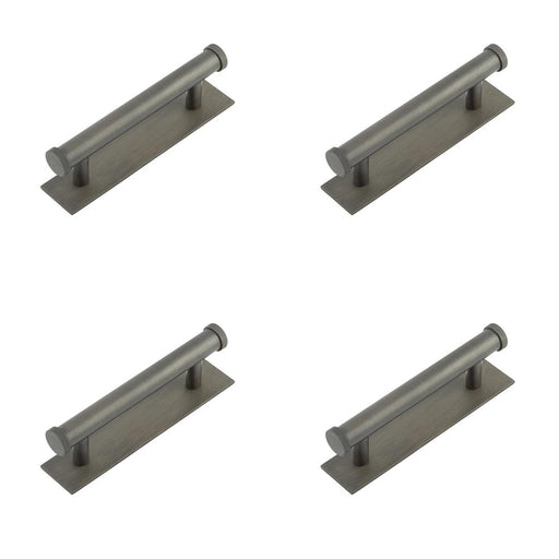 PACK Stylish 96mm Dark Bronze Cabinet Handle with Knurled Design Kitchen Drawer Pull Handle (1)