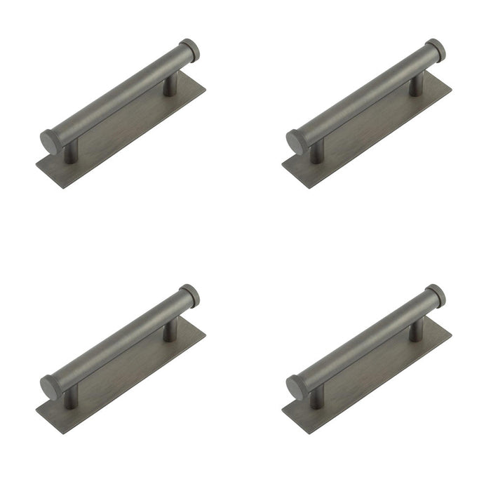 PACK Stylish 96mm Dark Bronze Cabinet Handle with Knurled Design Kitchen Drawer Pull Handle (1)