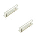 PACK Stylish 96mm Centre Cabinet Handle with Polished Nickel Finish Kitchen Drawer Pull Handle (1)