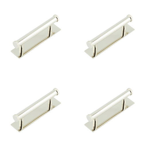 PACK Stylish 96mm Centre Cabinet Handle with Polished Nickel Finish Kitchen Drawer Pull Handle