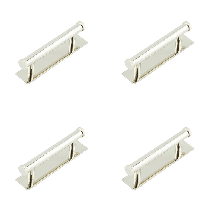 PACK Stylish 96mm Centre Cabinet Handle with Polished Nickel Finish Kitchen Drawer Pull Handle