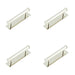 PACK Stylish 96mm Centre Cabinet Handle with Polished Nickel Finish Kitchen Drawer Pull Handle