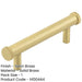 Stylish 96mm Satin Brass Cabinet Handle Modern Interiors Kitchen Drawer Pull Handle-1