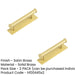 PACK Stylish Satin Brass Cabinet Handle with 96mm Centers Backplate Kitchen Drawer Pull Handle (1)-1