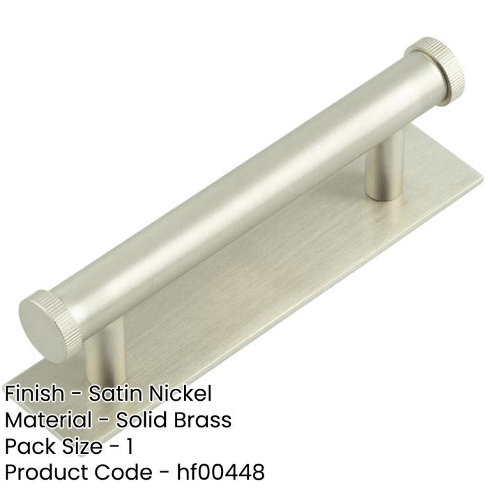 Stylish Cabinet Handle 96mm Centers with Satin Nickel Finish Kitchen Drawer Pull Handle-1