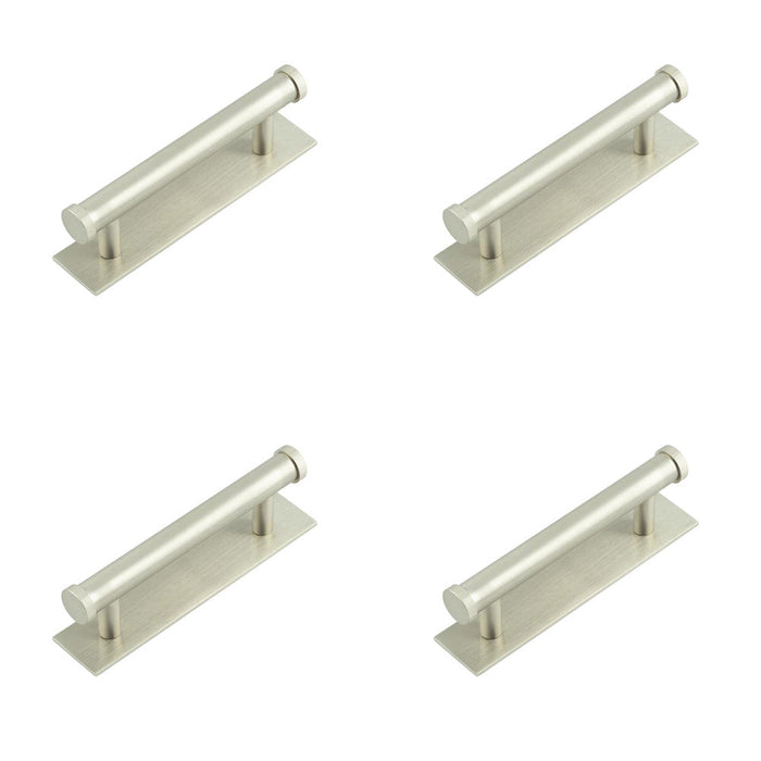 PACK Stylish Cabinet Handle 96mm Centers with Satin Nickel Finish Kitchen Drawer Pull Handle