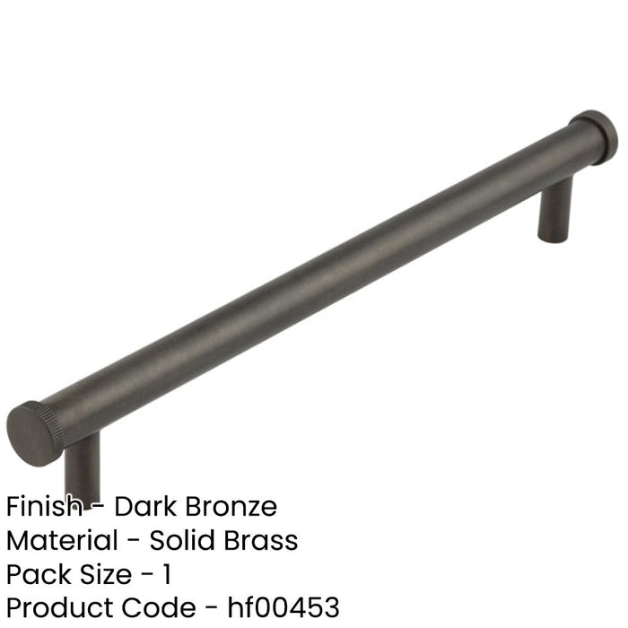 Stylish 224mm Dark Bronze Cabinet Handle Modern Interiors Kitchen Drawer Pull Handle-1