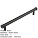 Stylish Knurled Diamond Cabinet Handle 224mm Ctrs Black Finish Kitchen Drawer Pull Handle-1