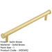 Stylish Satin Brass Cabinet Handle with 224mm Center Distance Kitchen Drawer Pull Handle-1