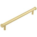 Stylish Satin Brass Cabinet Handle with 224mm Center Distance Kitchen Drawer Pull Handle