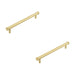 PACK Stylish Satin Brass Cabinet Handle with 224mm Center Distance Kitchen Drawer Pull Handle (1)