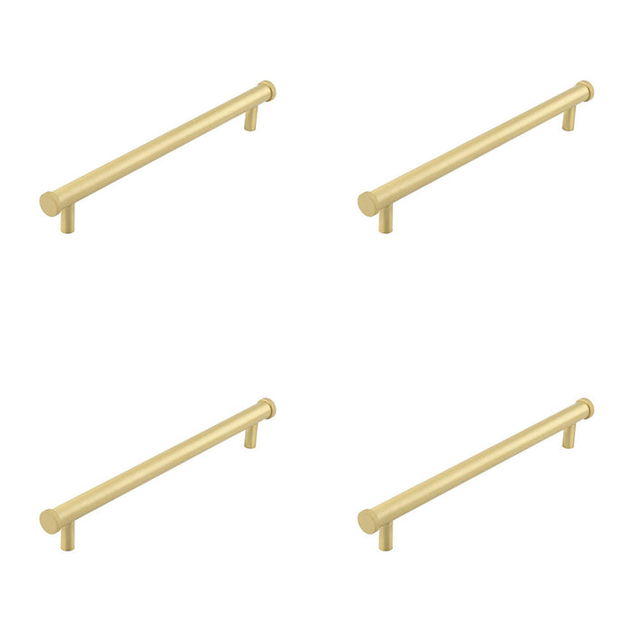 PACK Stylish Satin Brass Cabinet Handle with 224mm Center Distance Kitchen Drawer Pull Handle