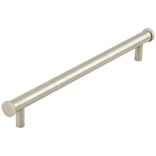 Stylish Satin Nickel Cabinet Handle 224mm Ctrs Modern Interiors Kitchen Drawer Pull Handle