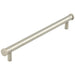 Stylish Satin Nickel Cabinet Handle 224mm Ctrs Modern Interiors Kitchen Drawer Pull Handle