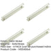 PACK Stylish Satin Nickel Cabinet Handle with 224mm Centers Modern Interiors Kitchen Drawer Pull Handle-1