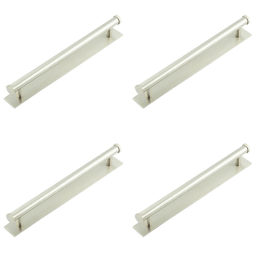 PACK Stylish Satin Nickel Cabinet Handle with 224mm Centers Modern Interiors Kitchen Drawer Pull Handle