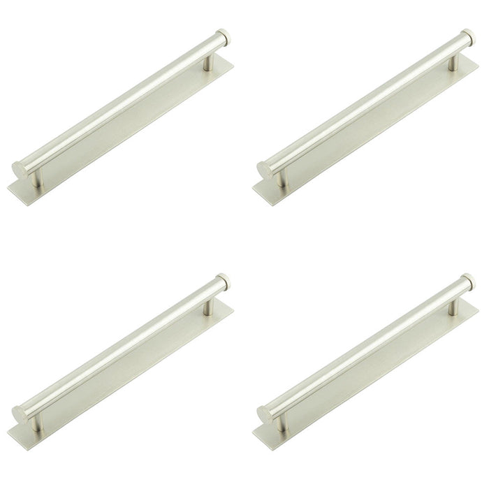 PACK Stylish Satin Nickel Cabinet Handle with 224mm Centers Modern Interiors Kitchen Drawer Pull Handle