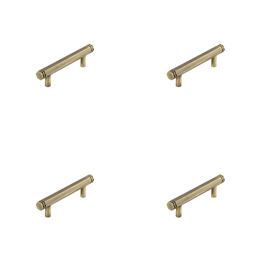 PACK Stylish 96mm Antique Brass Cabinet Handle Modern Traditional Interiors Kitchen Drawer Pull Handle