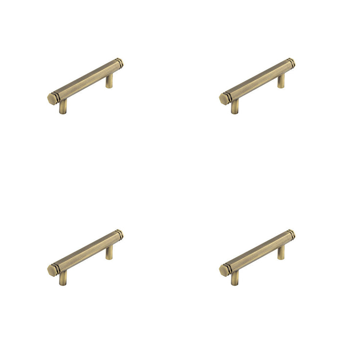 PACK Stylish 96mm Antique Brass Cabinet Handle Modern Traditional Interiors Kitchen Drawer Pull Handle