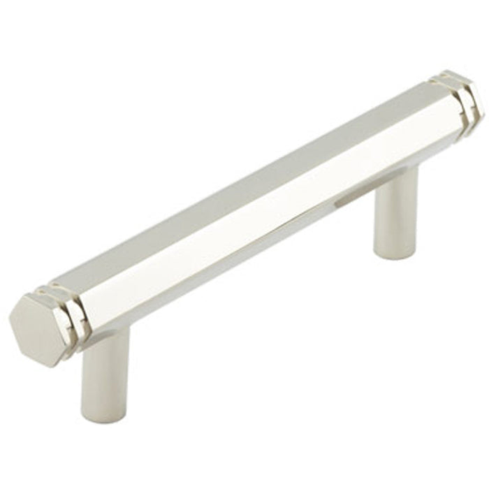 Stylish 96mm Polished Nickel Cabinet Handle Modern Interiors Kitchen Drawer Pull Handle (1)