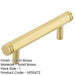 Stylish 96mm Satin Brass Cabinet Handle Modern Interiors Kitchen Drawer Pull Handle (1)-1