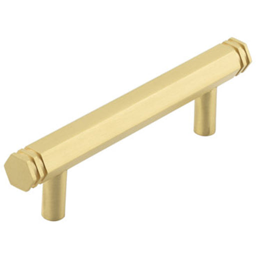 Stylish 96mm Satin Brass Cabinet Handle Modern Interiors Kitchen Drawer Pull Handle (1)