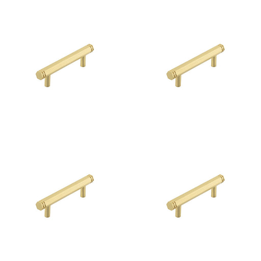 PACK Stylish 96mm Satin Brass Cabinet Handle Modern Interiors Kitchen Drawer Pull Handle (1)