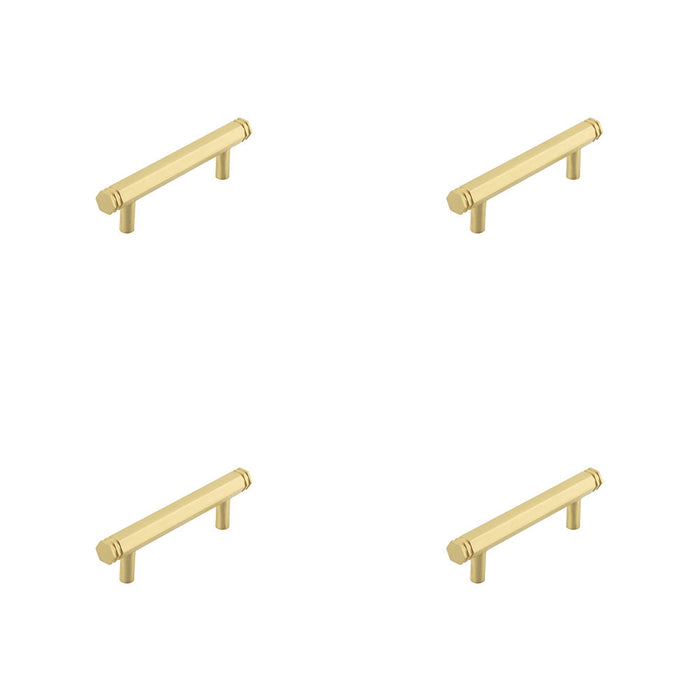 PACK Stylish 96mm Satin Brass Cabinet Handle Modern Interiors Kitchen Drawer Pull Handle (1)