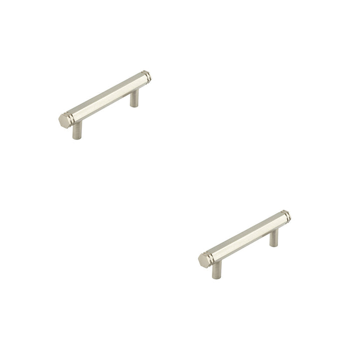 PACK Stylish Satin Nickel Cabinet Handle with 96mm Centers Kitchen Drawer Pull Handle (1)