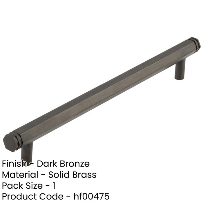 Stylish 224mm Dark Bronze Cabinet Handle Modern Interiors Kitchen Drawer Pull Handle (1)-1